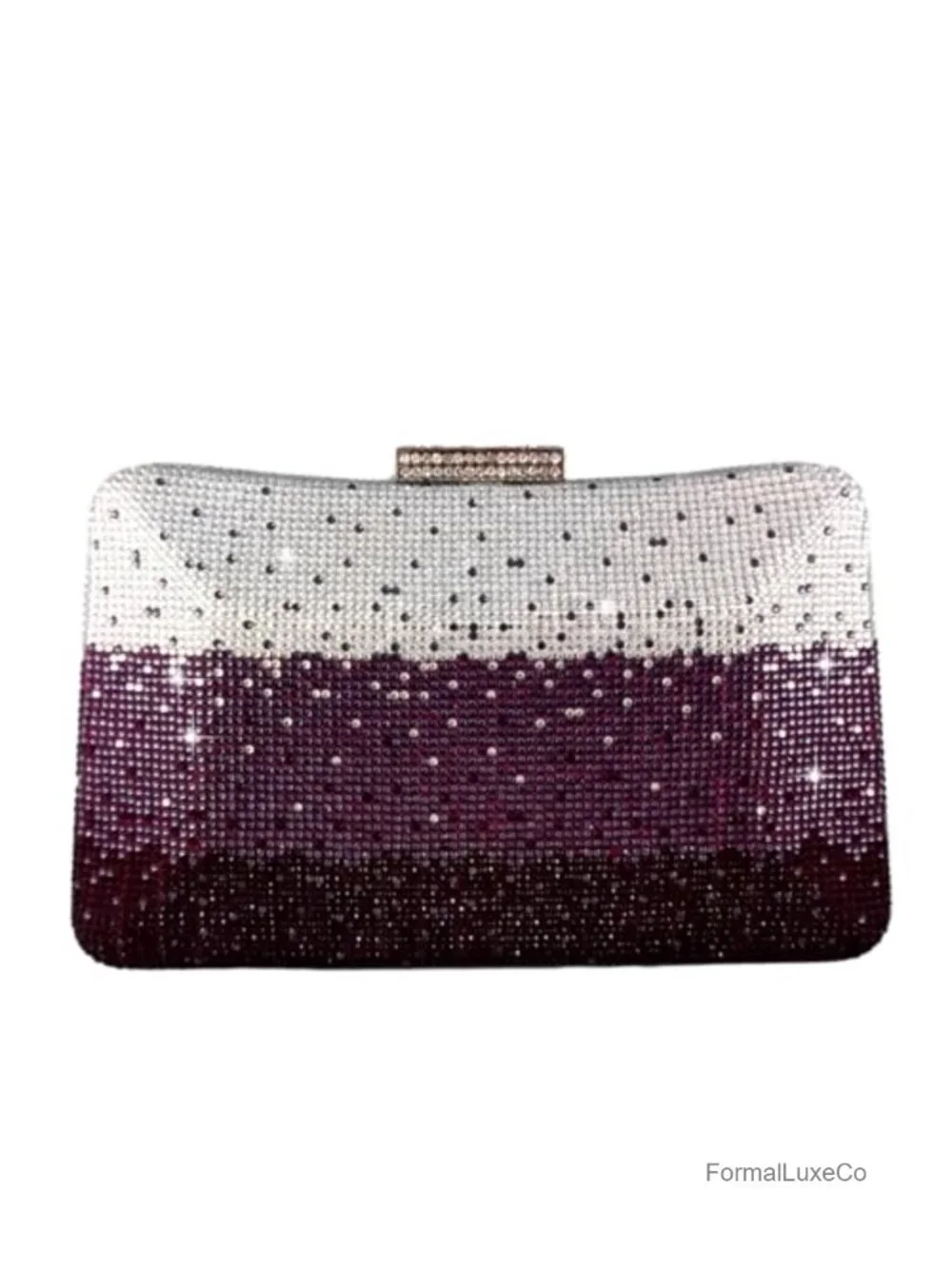 Rhinestone Evening Clutch Purse with Detachable Chain Strap for Party Dinner